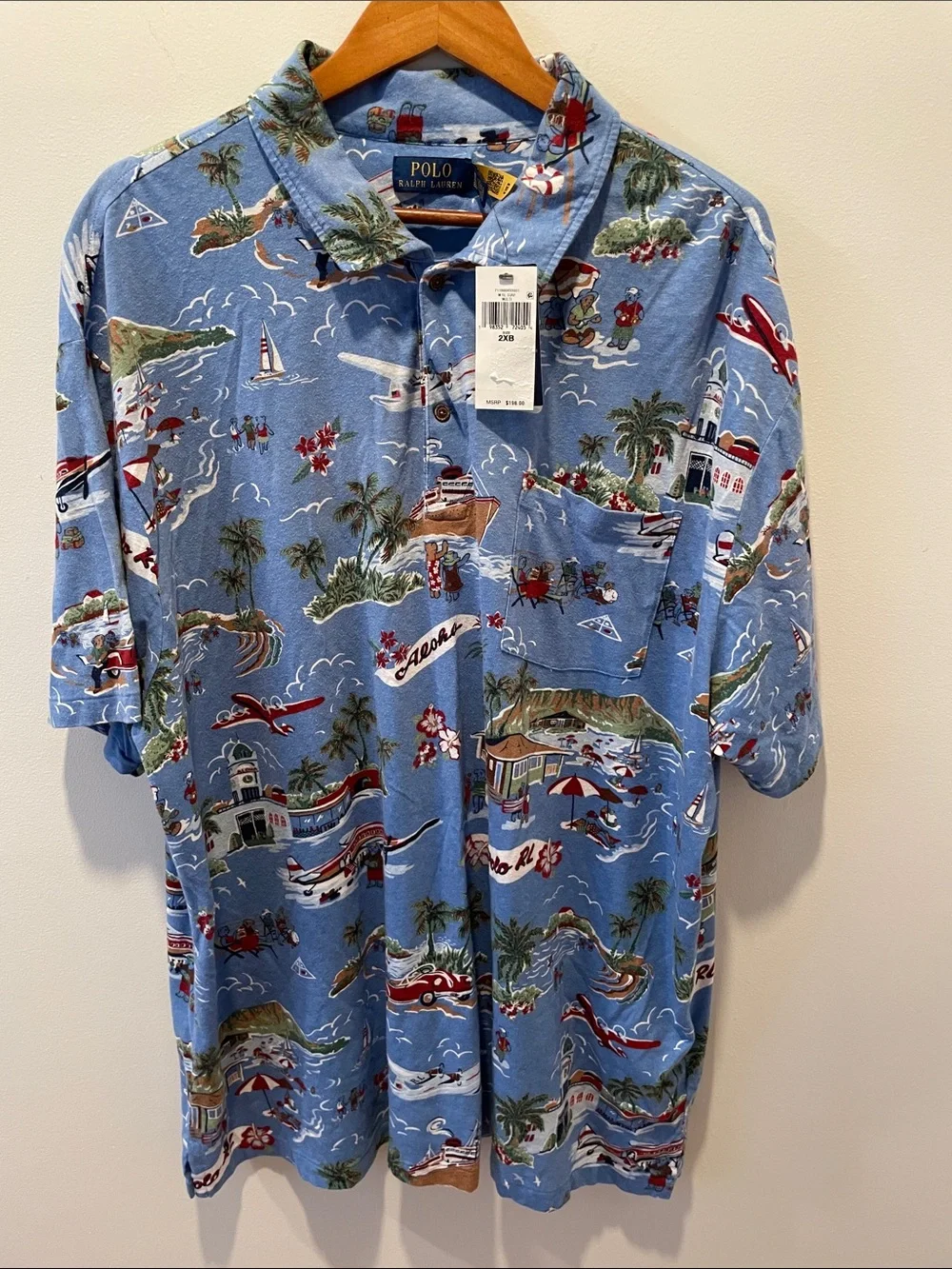 POLO Ralph Lauren Surf Linen Cotton Shirt, NWT